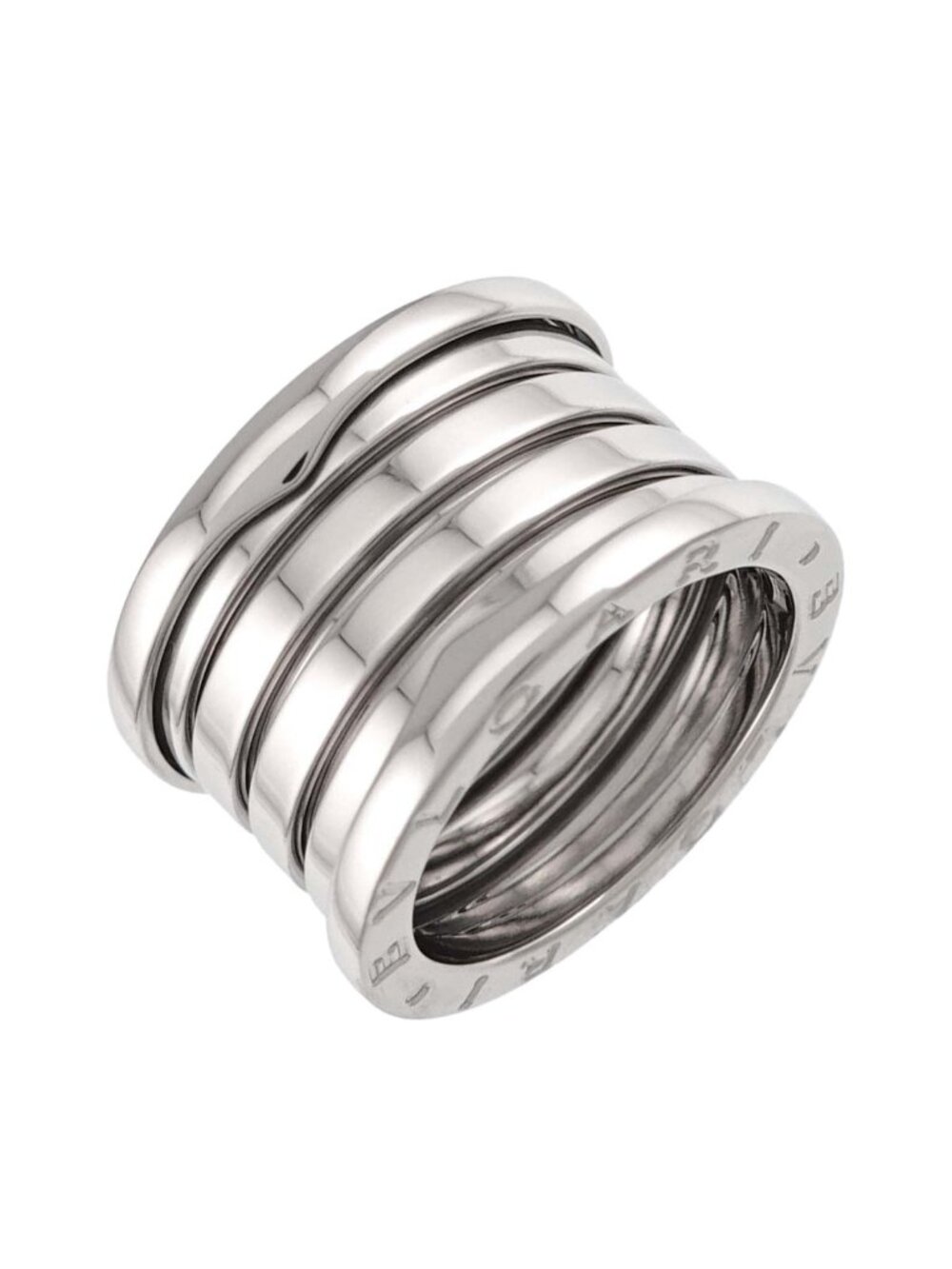 Bvlgari B.zero1 Band 53 Ring 18k White Gold 750